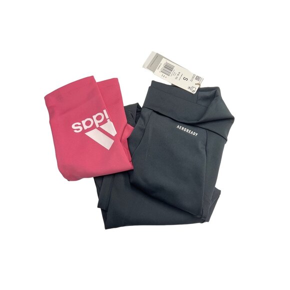 Adidas Aeroready High-Waisted Colorblock Leggings - Picture 3 of 4